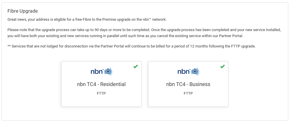 Hosted Network Partner Portal - Free FTTP upgrade with new API from nbn®